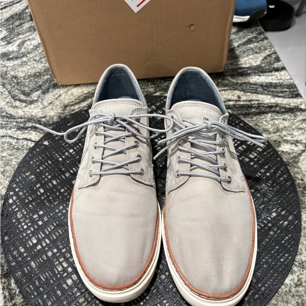 Gant Men's Light Gray Oxfords